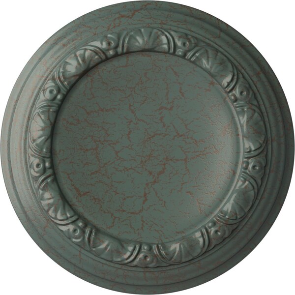 Ekena Millwork Carlsbad Ceiling Medallion (Fits Canopies up to 7 7/8"), 12 1/2"OD x 1 1/2"P, Cloud Burst Crackle CM12CACBC - main